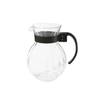 product of GET P-4072-PC-CL Pitcher, 72 Oz (8" Dia. x 8.5" H), Black Handle, Clear Polycarbonate - Dozen