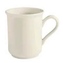 product of GET PA1101606124 Mug - 11 Oz., 5" Porcelain, White, Rolled Edge, Handle, Non-Stackable - 1 Dozen