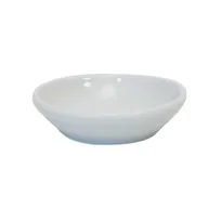 product of GET PA1101900024 Butter Pad, 3-1/2" Oval, Porcelain, Rolled Edge, Dishwasher Oven Safe - 1 Dozen