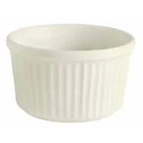 product of GET PP1100707224 Ramekin, 3" Small, 3-3/8 Oz, Porcelain, Striped, Off White, Rolled Edge - 1 Dozen