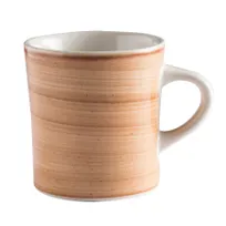 product of GET PP1606726424 - 11oz Porcelain Mug, 5" Handle, Rolled Edge, Brown, Oven Safe to 380°F - Dozen