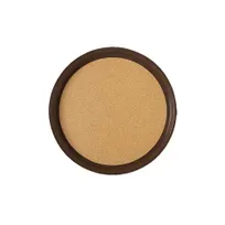 product of GET RCT-16-BR Round Tray - 16" Diameter, Melamine, Brown with Cork-Lined Non-Slip Surface, Sold per Dozen (12 pcs)