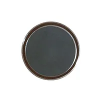 product of GET RCT-16-NS - 16" Round Non-Skid Serving Tray, Melamine, Black Surface, Brown Tray, 16-inch, Sold per Dozen (12 pcs)