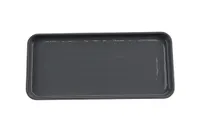 product of GET RS-136-WS/GRM - 13" x 6" Rectangular Melamine Platter Two-Tone Gloss/Gray Matte - Dozen