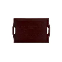 product of GET RST-2516-M Room Service Tray, 25" x 16", Rectangular, Hardwood Mahogany