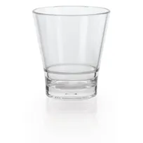 product of GET S-9-CL Revo Rocks Glass, 9 Oz., 3-1/3" Dia x 3-2/3" H, Clear, SAN, BPA Free, Stackable - Dozen