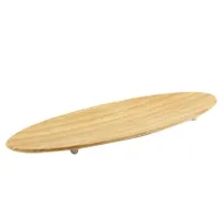 product of GET SB-2510-BAM Granville Serving Platter, 25-1/2"W x 10-1/4"D, Shaped, Melamine, Faux Bamboo