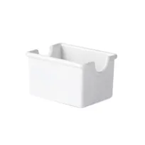 product of GET SC-66-W Sugar Caddy, 3-1/2" x 2-1/2" x 2" Rectangular, BPA Free, White Plastic - Dozen