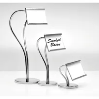 product of GET SGN-12 Urban Renewal Card Holder, 6-1/2"H, S-Shaped, Chrome Plated