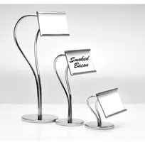 product of GET SGN-13 Urban Renewal Card Holder, 9-1/2"H, S-Shaped, Chrome Plated Finish