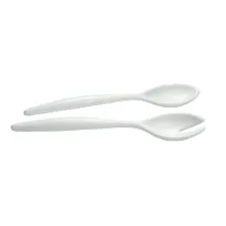 product of GET SS24-MOD Bugambilia Miami Salad Fork & Spoon Server Set, 13-1/2" Aluminum, 1 Oz. Smooth - Set
