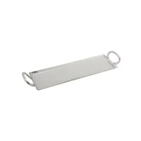 product of GET SSTPD-1906-MP Hammersmyth Tray, 6" x 19" x 3/8" Rectangular Stainless Steel Silver Mirror Polish