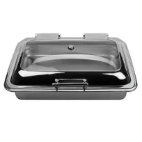 product of GET ST11610011 Replace Rectangular Lid Set, 8-Quart, 22-1/4" x 17-3/4", Stainless Steel - Set