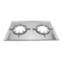 product of GET ST11702012 Strata Sauté/Cooker Top, 23-1/2" x 15-1/2" x 1-1/4" Grates Stainless Steel - Set