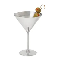 product of GET SW-1612-SS - Martini Glass, 12 Oz, 4-9/10" Dia x 7-3/20" H, Stainless Steel, Hand Wash - Case
