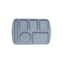 product of GET TL-151-FB - 6-Comp Melamine Tray, 14-5/8" x 9-3/4", Blue, LH, BreakResist, NSF, DW-Safe - 1 Dozen