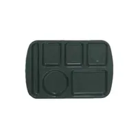 product of GET TL-151-HG - Green Melamine Tray 14-5/8"x9-3/4" 6 Left Break-Resist Dishwasher-Safe NSF - 1 Dozen