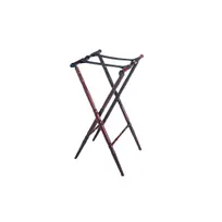 product of GET TSW-104 Tray Stand - 30-1/4" High Mahogany Hardwood With Brown Frame And Brown Strap