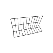 product of GET W81226-B Wire Shelf Divider, 26L x 8W x 12H, Vinyl Coated Metal Wire, Black