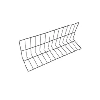 product of GET W81230-B Wire Shelf Divider, 30L x 8W x 12H, Vinyl Coated Metal Wire, Black