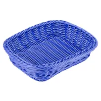 product of GET WB-1508-BL Polyweave Basket, 11-1/2" x 8-1/2" x 2-3/4"H, Rectangular, BPA-Free, Blue