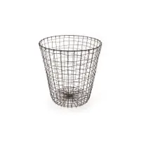 product of GET WB-312-MG Urban Renewal Breeze Basket, 15-3/4" x 18" H, Round, Metal Grey, Powder Coated Iron