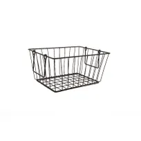 product of GET WB-315-MG Urban Renewal Breeze Basket, 11-1/2" x 8-1/2" x 8" H, Metal Grey Iron, Powder Coated