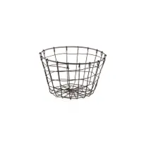 product of GET WB-316-MG Urban Renewal Breeze Basket, 8" Round, 5" Height, Powder Coated Iron, Metal Grey