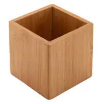 product of GET WB-447-UR Urban Renewal Jar, 36 Oz. (38 Oz. Rim Full), 4" x 4" x 7", Square Acacia Wood