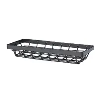 product of GET WB-941-MG Vector Food Serving Basket, 9" x 4" x 1 3/4", Rectangular, Wire, Metal Gray