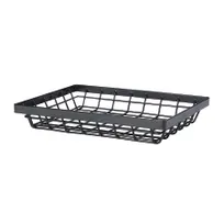 product of GET WB-971-MG Vector Food Serving Basket, 9" x 7" x 1 3/4", Rectangular, Wire, Metal Gray
