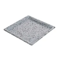 product of GET WDR105 Wonder Tray - 6" x 6" Square Melamine, Terrazzo Moonstone Gray, Dishwasher Safe, BPA-Free
