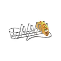 product of GET WGUITAR-01 - Guitar-Shaped Stainless Steel Ramekin/Taco Holder, 2-1/2 Oz., 10-1/2"
