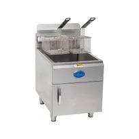 product of Globe GF30PG Full Pot Countertop Gas Fryer w/ 30 lbs Capacity, 2 Baskets, LP Gas, Thermostatic