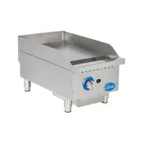 product of Globe GG15G 15" Countertop Gas Griddle, Manual Controls, 1" Steel Plate, 30.000 BTU