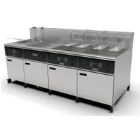 product of Giles EOF-10-10/FFLT/24/24 Multiple Battery Electric Fryer w/ (2) 55 lbs & (2) 170 lbs Vats, Auto Basket Lift