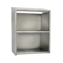 product of Glastender WCO42 42" Stainless Steel Open Wall Mounted Cabinet w/ Sloped Top
