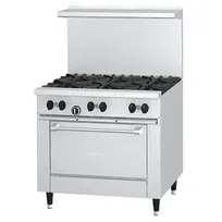product of Garland US Range X36-6R 36" Gas Restaurant Range, (6) Open Burners, (1) Standard Oven, 213.000 BTU