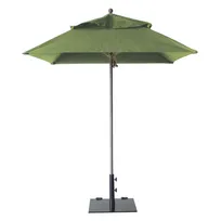 product of Grosfillex 98662431 Windmaster Umbrella, 6-1/2 ft., Square Top, Pistachio, 1-1/2" Aluminum Pole