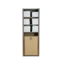 product of Grosfillex UT170288 Sunset Towel Valet, 24"W x 25"D x 70"H, Aluminum, Volcanic Black, Textilene Fabric, Indoor/Outdoor