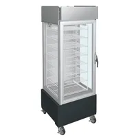 product of Hatco PFST-1XB 1-Door Glass Pizza Holding, 16-Box, 8 Shelves, 1767W, Black Base, Casters, UL-EPH