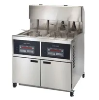 product of Henny Penny OEA342.02 2 Vat Electric Auto Lift Open Fryer, Built-In Filter, COMPUTRON 8000 Controls