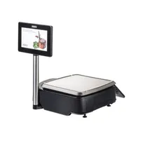 product of Hobart HTI-7ELH4 Legal Scale/Printer, 7" Elevated Display, 14"x15" Platter, 30 lb Capacity, 0.01 lb Graduation