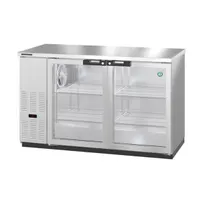 product of Hoshizaki BB59-G-S 59" Two Section Silver 2 Swinging Glass Door Back Bar Cooler, 18.45 cu. ft.