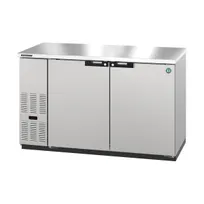 product of Hoshizaki BB59-S 59" Two Section Silver 2 Swinging Solid Door Back Bar Cooler, 18.16 cu. ft.
