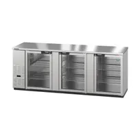 product of Hoshizaki BB95-G-S 95" Three Section 3 Swinging Glass Door Back Bar Cooler, 32.53 cu. ft.