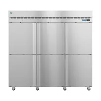 product of Hoshizaki F3A-HS 82" Three Section Reach-In Freezer w/ 6 Half Solid Doors, Top Mount, 79 cu. ft.