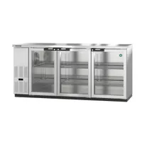 product of Hoshizaki BB80-G-S 80" Three Section 3 Swing Glass Door Back Bar Cooler, 26.74 cu. ft.