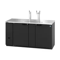 product of Hoshizaki DD69 Black Single/Double Tap Kegerator Beer Dispenser - 3 x 1/2 Keg Capacity