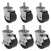 product of Hoshizaki HS-3547 Casters, 4", (Set of 6) (3 with Brakes)